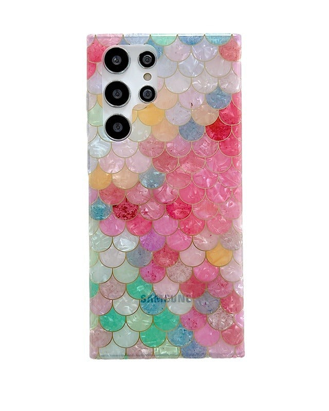 Samsung Galaxy S25 Mermaid Pattern Glossy Cover - phone case