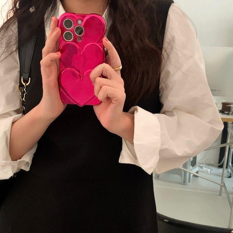 Elegant Hearts Glossy Cover iPhone cover – JustAndBest India