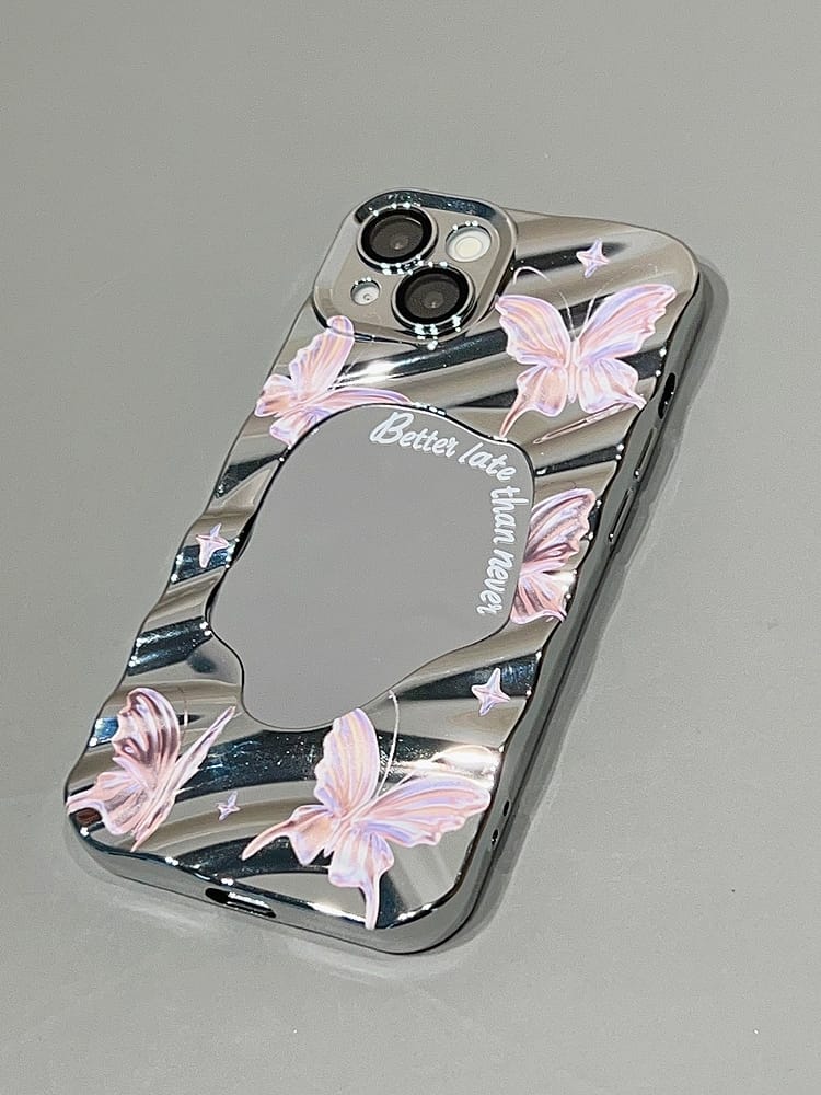Elegant Shining Butterflies Mirror Case iPhone cover – JustAndBest India
