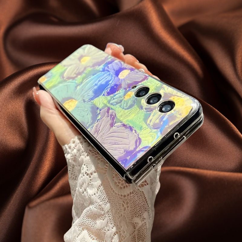 Samsung Galaxy Z Fold 3 Floral Glossy Cover - phone case