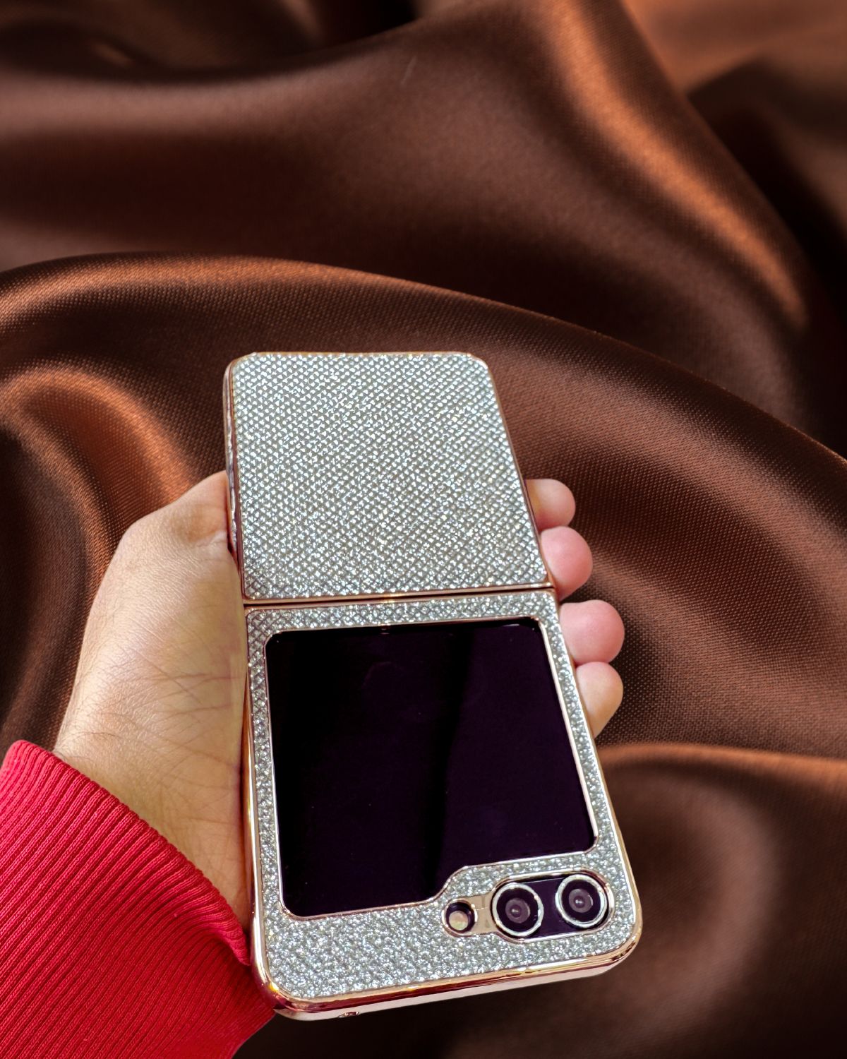 glitter cover samsung flip 5