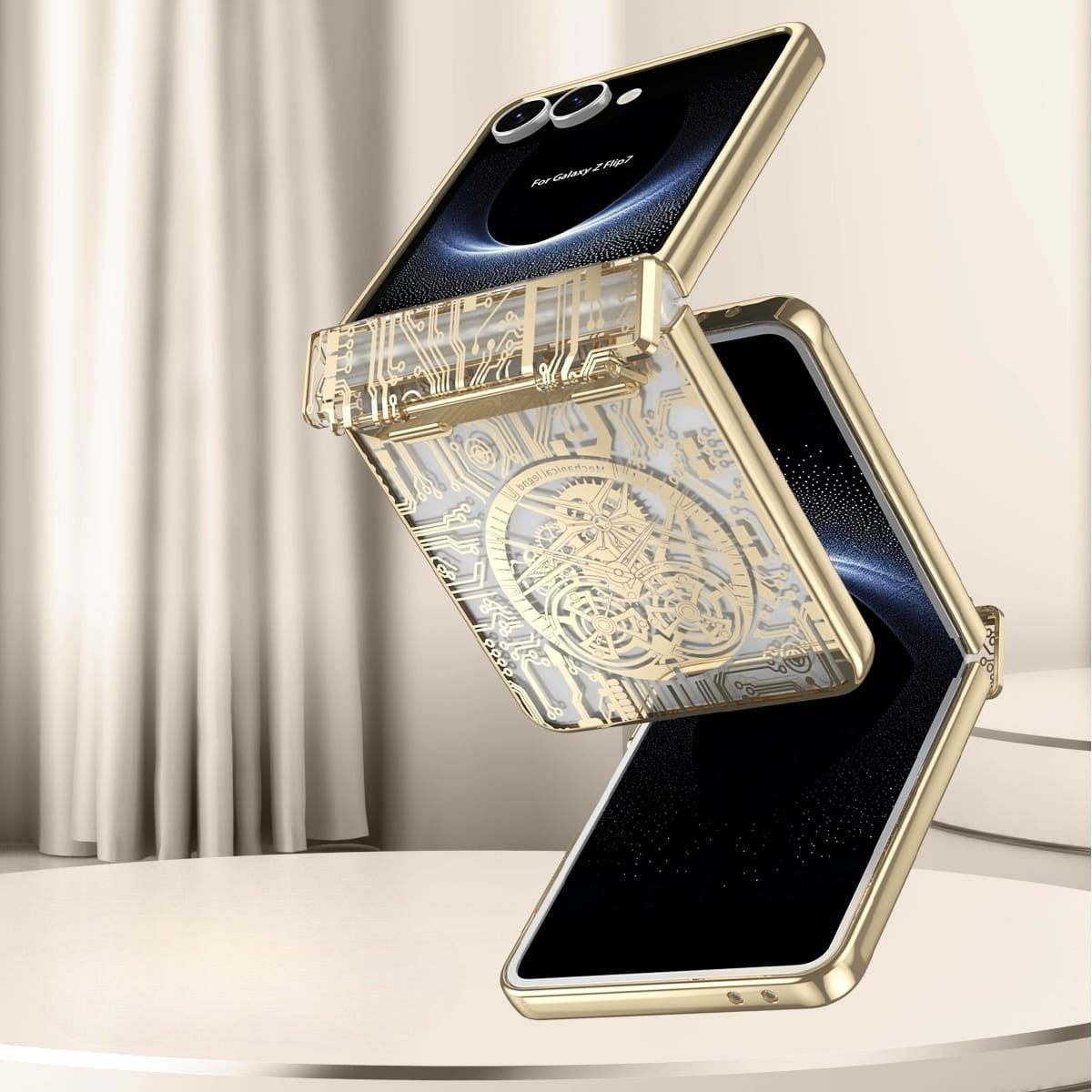 Samsung Galaxy Z Flip 7 Electroplated Circuit Cover - phone case