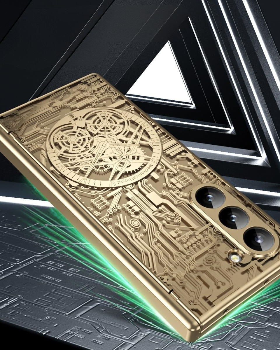 Samsung Galaxy Z Fold 6 Electroplated Circuit Transparent Cover (and H - phone case