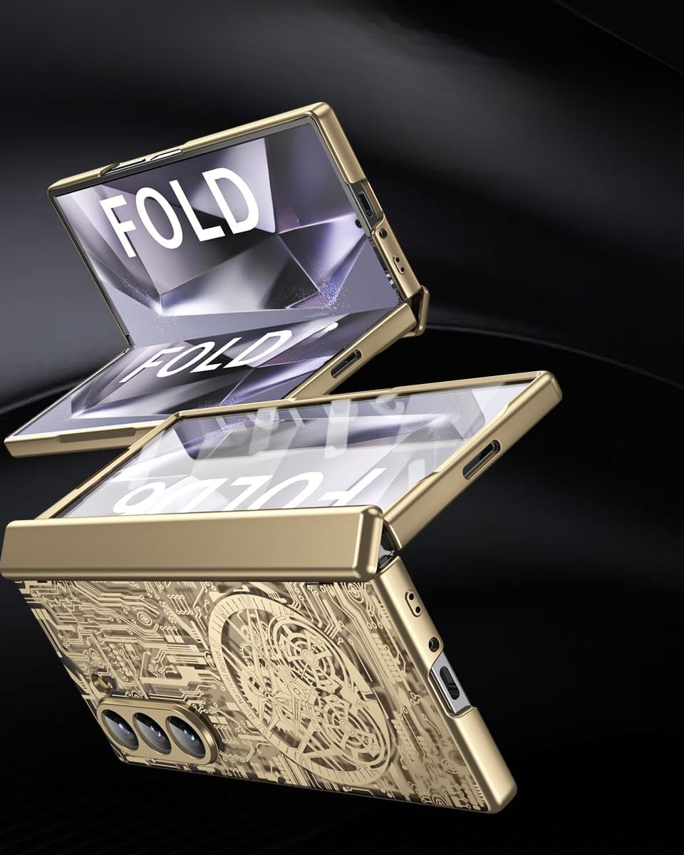 Samsung Galaxy Z Fold 6 Electroplated Circuit Transparent Cover (and H - colour options