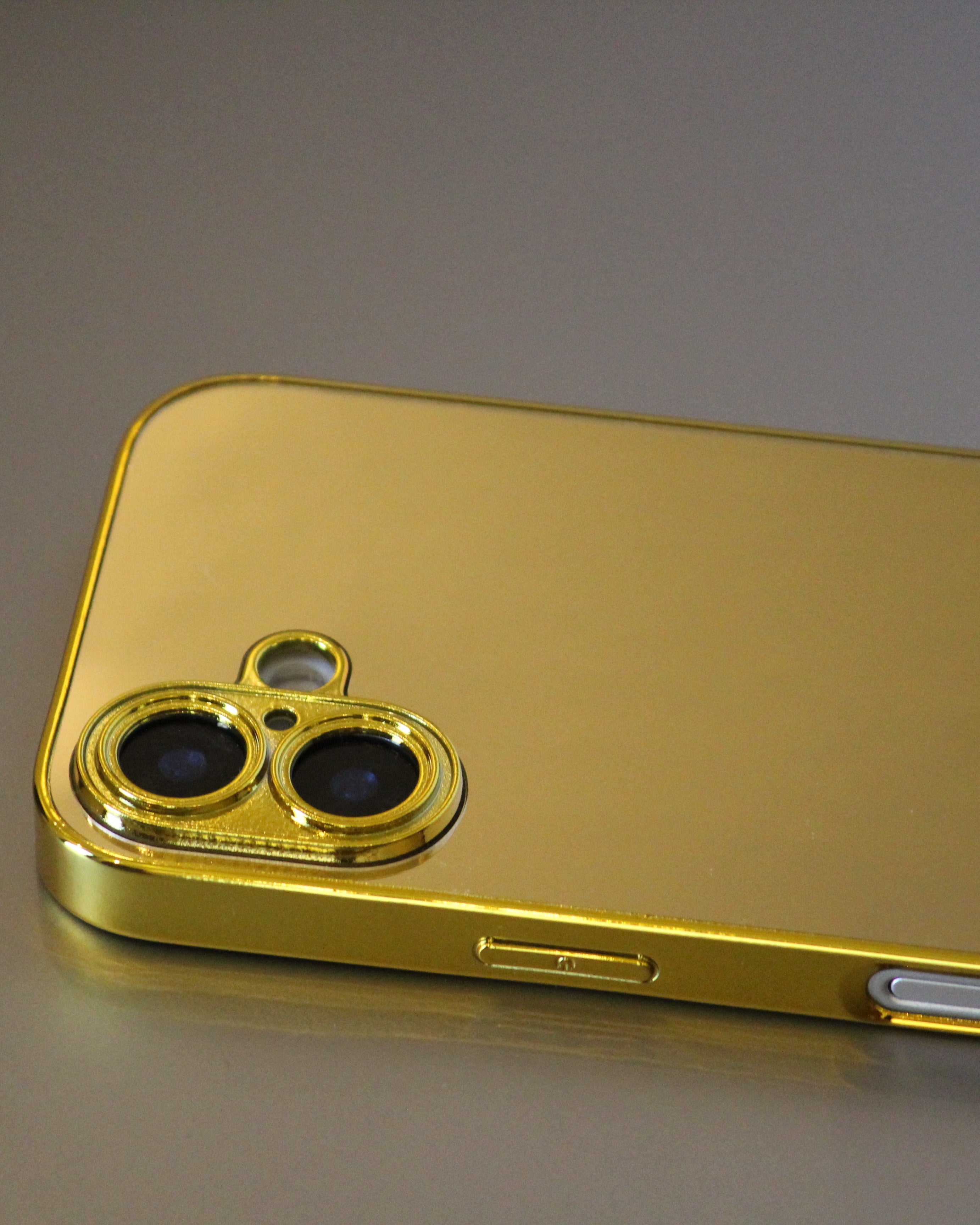 iPhone 17 Gold Electroplated Protection Case - lifestyle