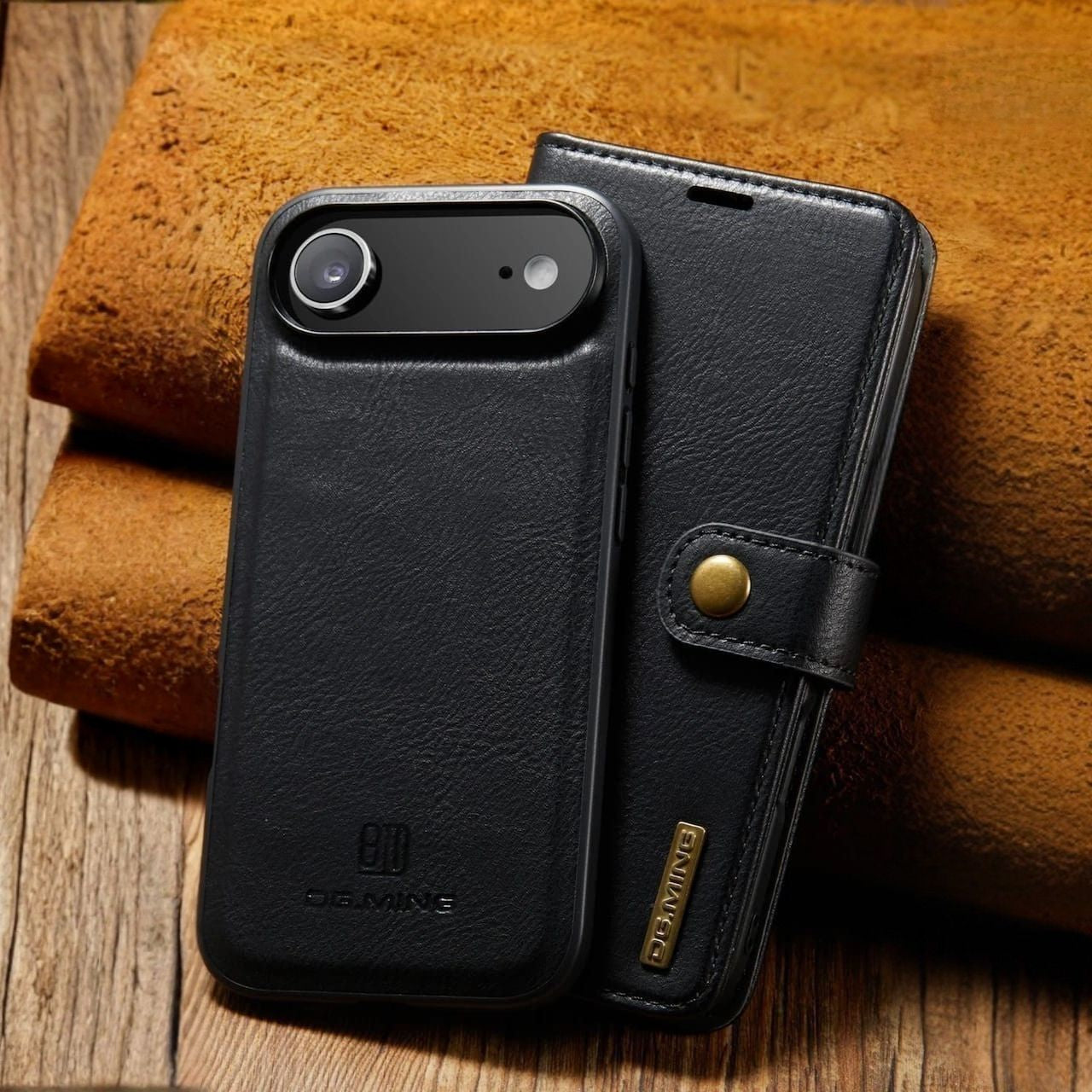 iPhone 17 Series Two-In-One Wallet Style Leather Flip Cover - colour options