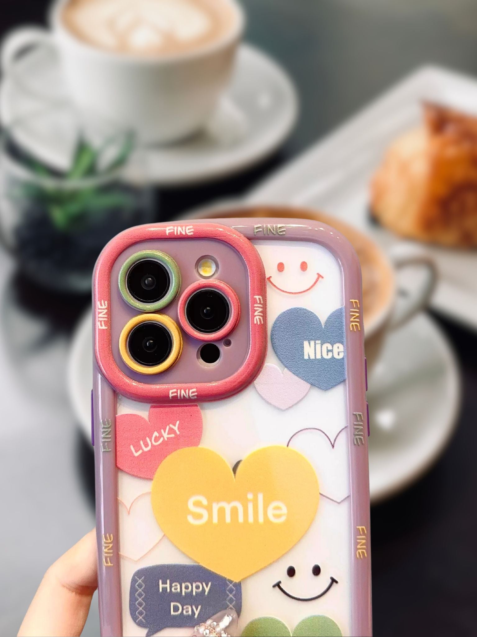 iPhone 16 Colorful Happy Day Case - slim profile