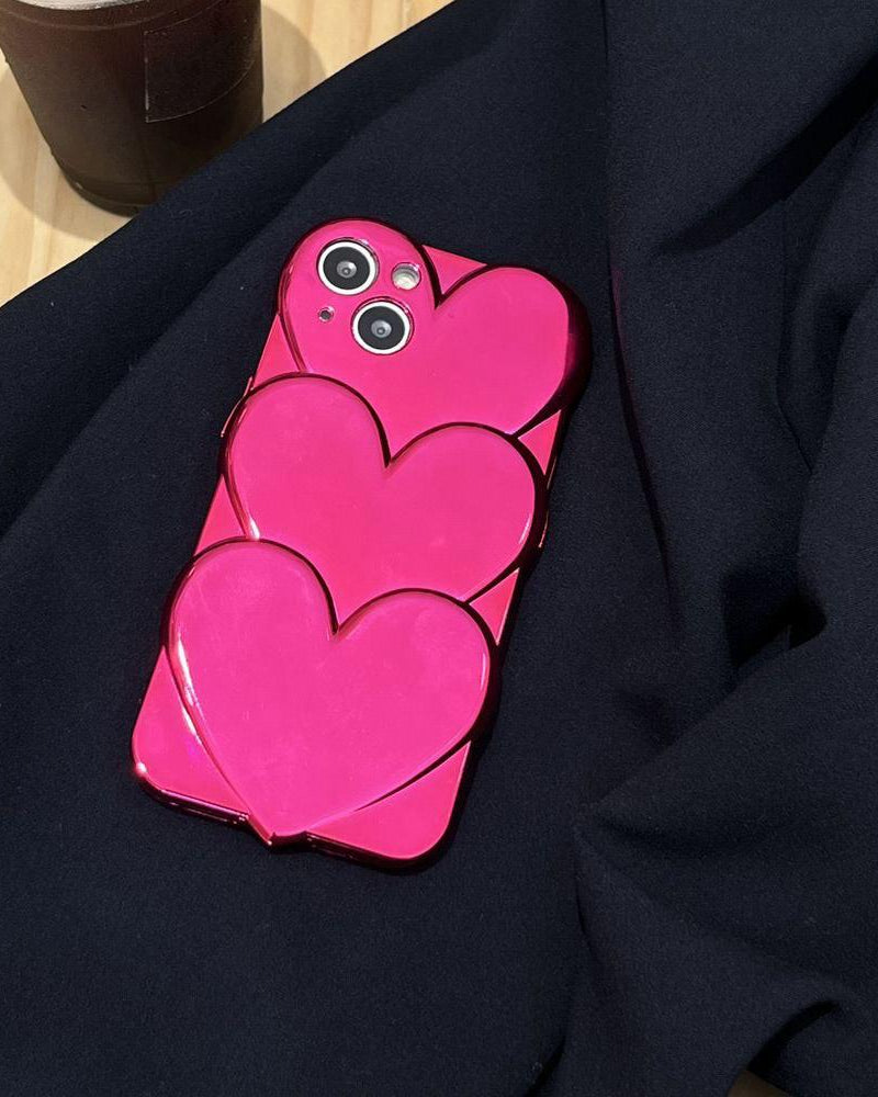 cute hearts iphone 14 case