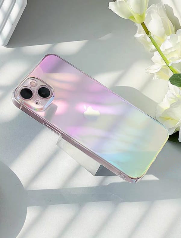 iPhone 14 Series Aurora Light Effect Shiny Ultra Thin Transparent Cove - lifestyle