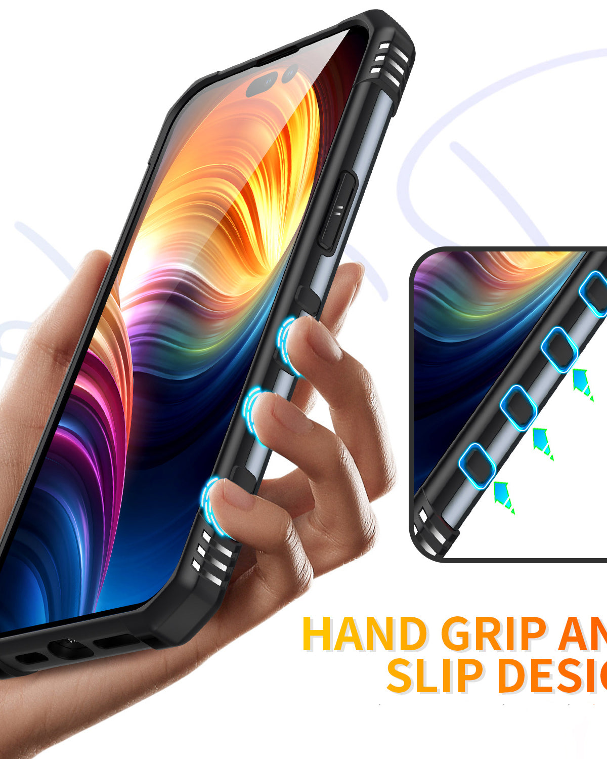 Ring Holder Silver Matte Premium Armour Cover – phone accessory by JustAndBest India