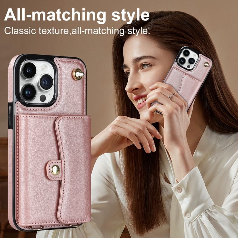 Elegant Wallet Style Lanyard Case – phone accessory by JustAndBest India