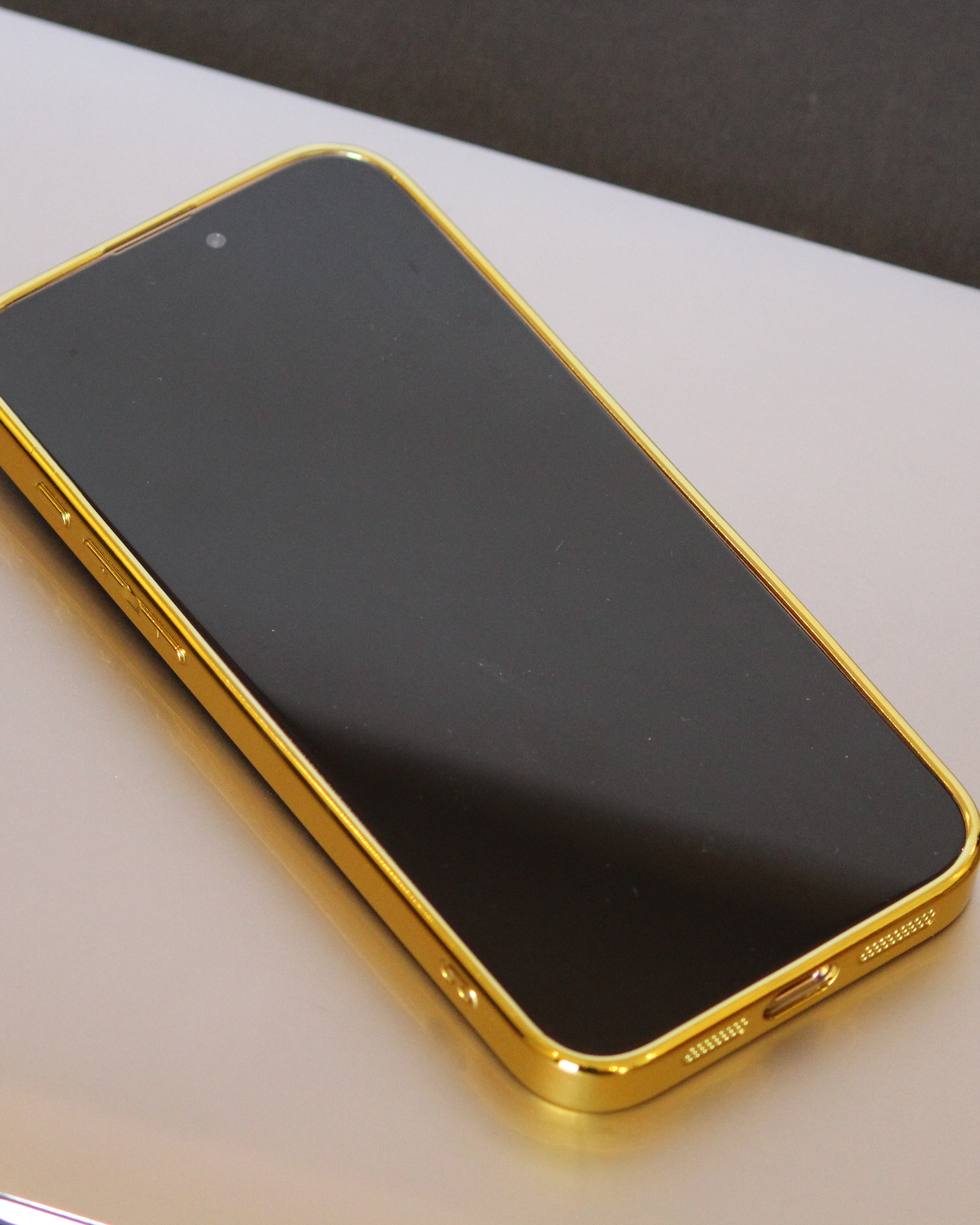 iPhone 17 Gold Electroplated Protection Case - phone case