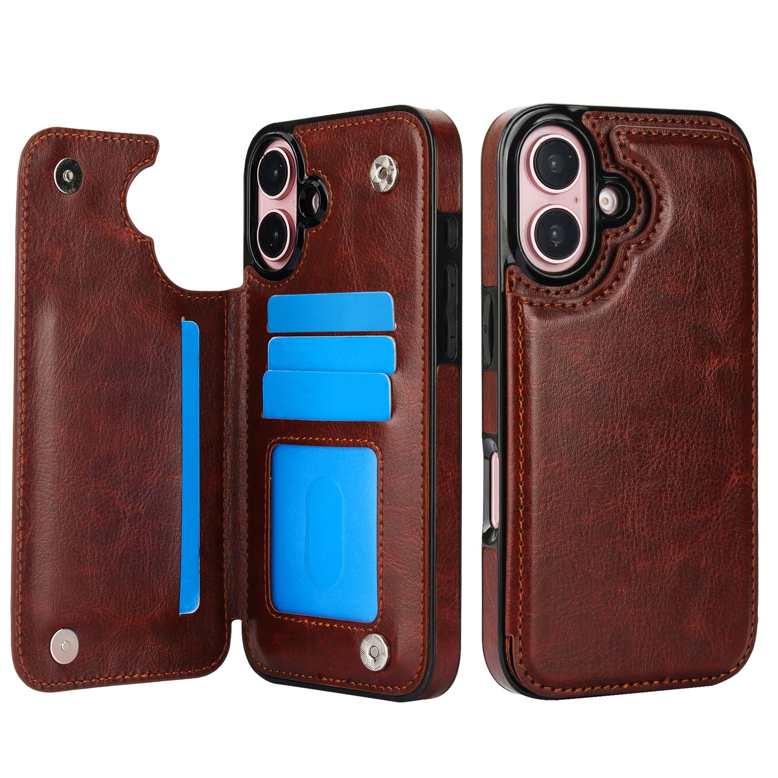 iPhone 17 Wallet Style Leather Case | Luxury Leather