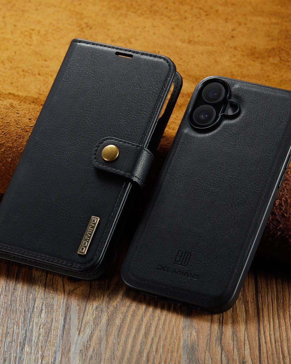 iPhone 17 Two-In-One Wallet Style Leather Flip Cover | Luxury Leather