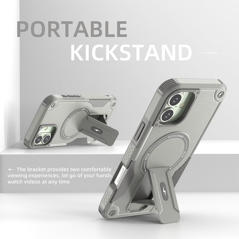 iPhone 17 Series Armoured Dual Layer Kickstand Cover - colour options