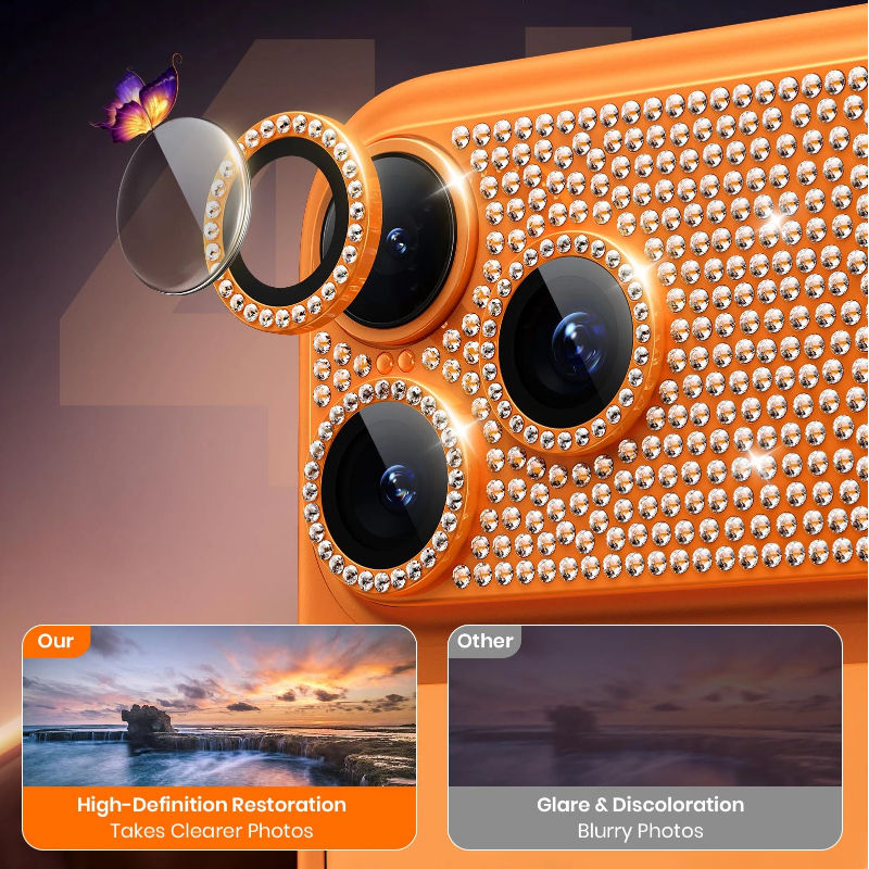 Diamond Stones Camera Lens Protectors – phone accessory by JustAndBest India