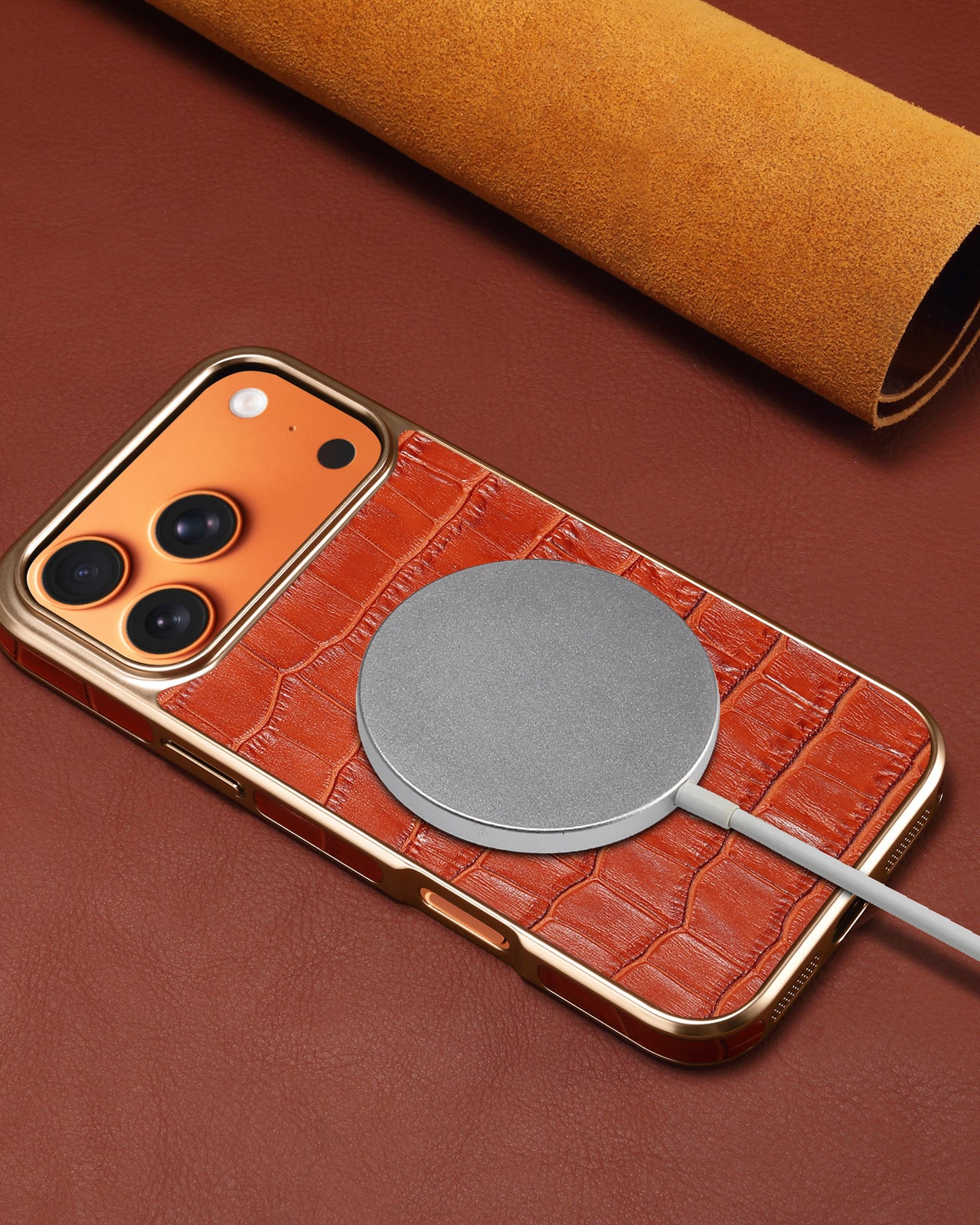 Luxury Croco Pattern Leather Cover iPhone cover – JustAndBest India