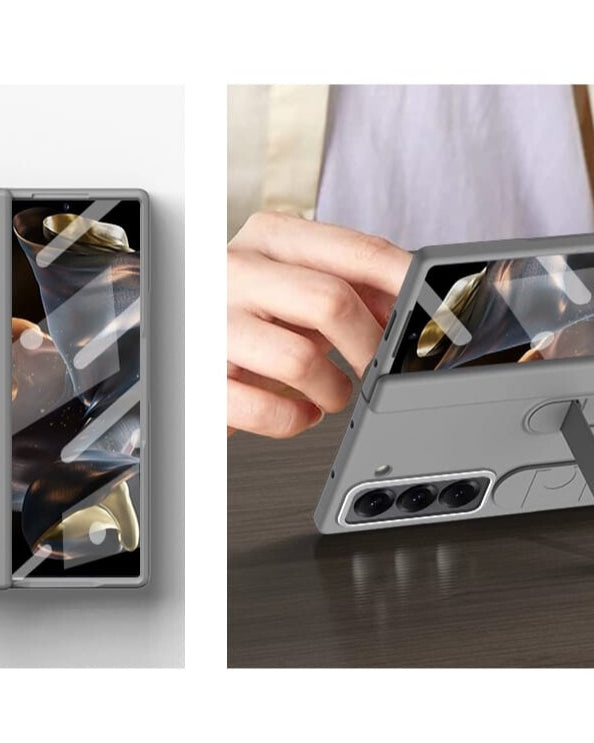 Samsung Galaxy Z Fold 6 Hand Strap Matte Cover - protective case detail