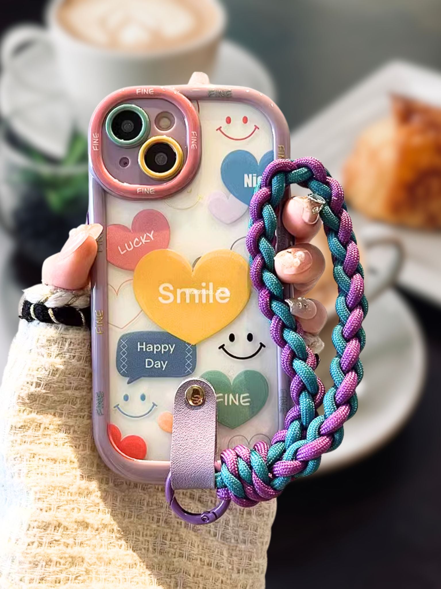 iPhone 16 Colorful Happy Day Case - phone case