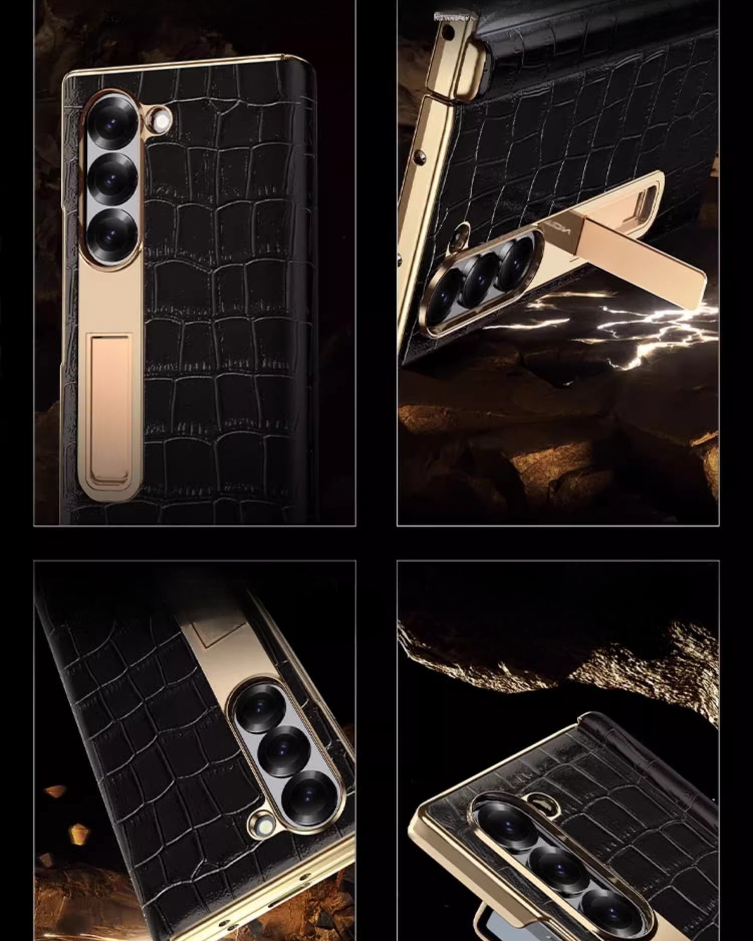Samsung Z Fold case with glass screen protector