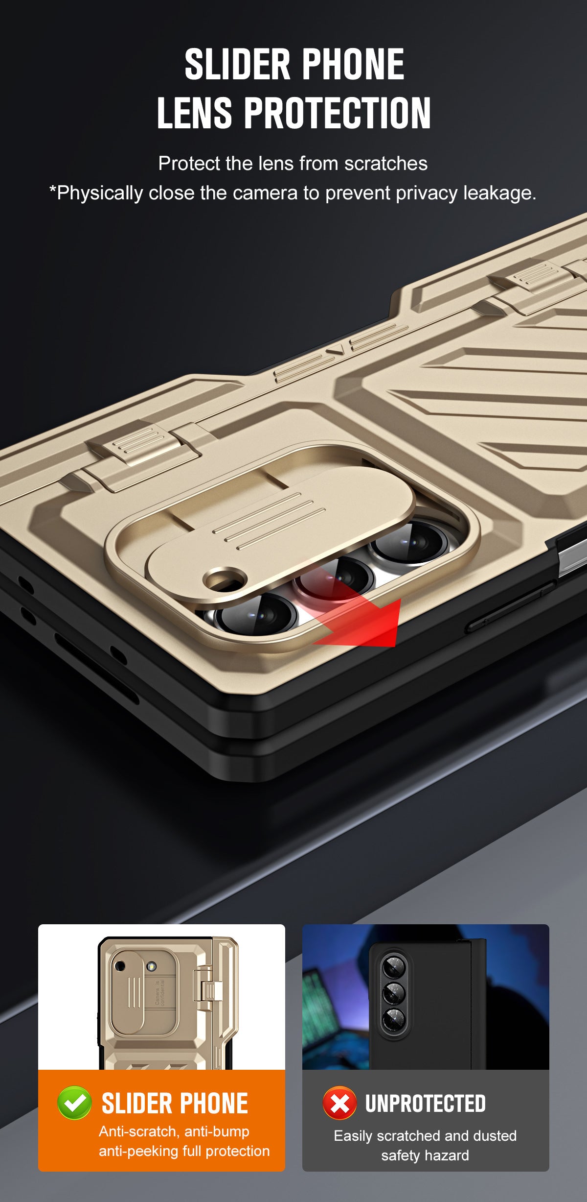 Samsung Galaxy Z Fold 4 Armour Protection Cover (with Stylus) - case features