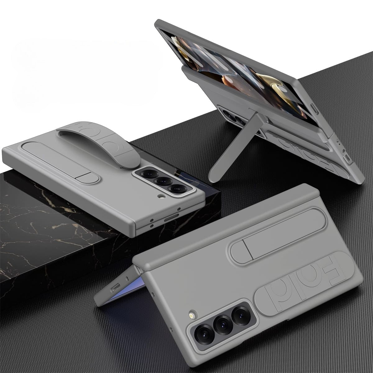 Samsung Galaxy Z Fold 6 Hand Strap Matte Cover - slim profile