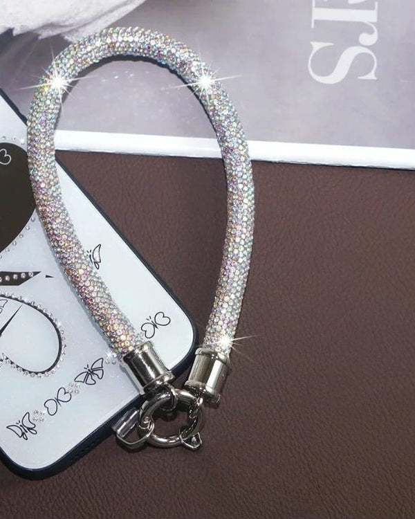 Diamond Rhinestones Phone Charm Lanyard - lifestyle