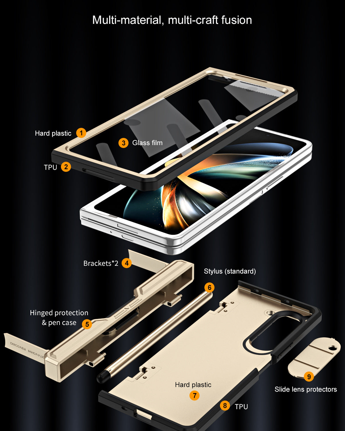 luxury z fold 4 case