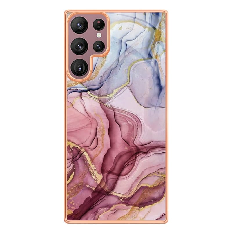 Samsung Galaxy S22 Series Glossy Marble Pattern Case - protective case detail