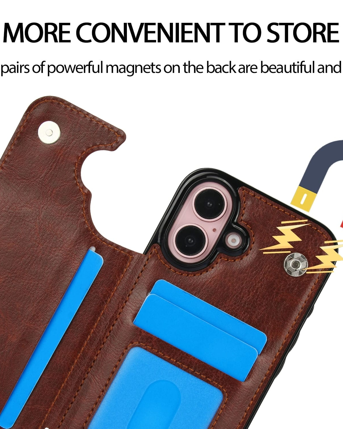 iPhone 17 Wallet Style Leather Case - lifestyle