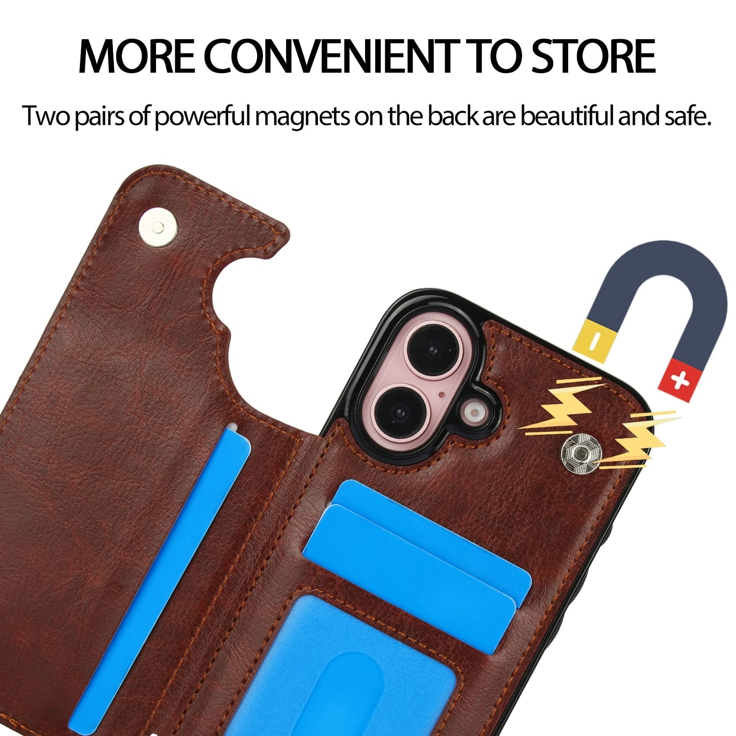 iPhone 17 Wallet Style Leather Case - lifestyle