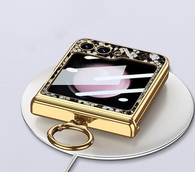 Gold Electroplated Python Leather Luxury Case iPhone cover – JustAndBest India
