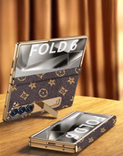 Foldable phone case leather