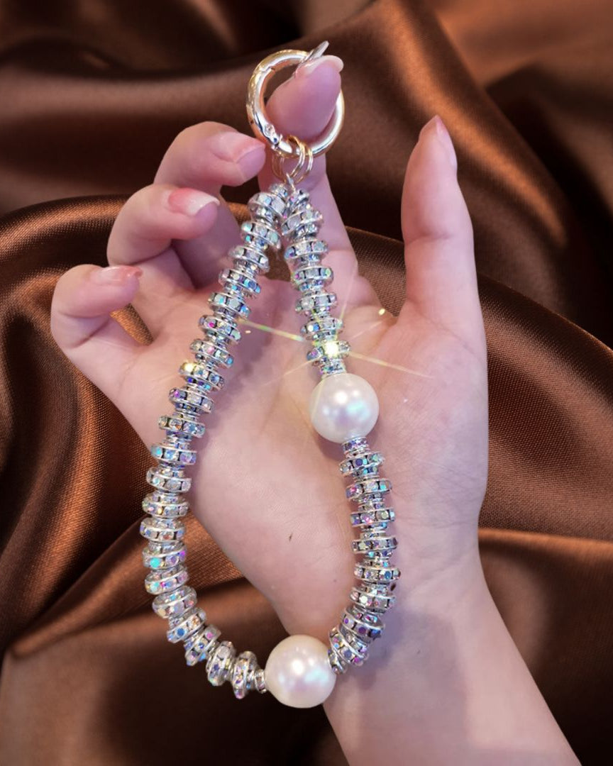 Luxury Pearls and Stones Phone Charm for Default Title | JustAndBest