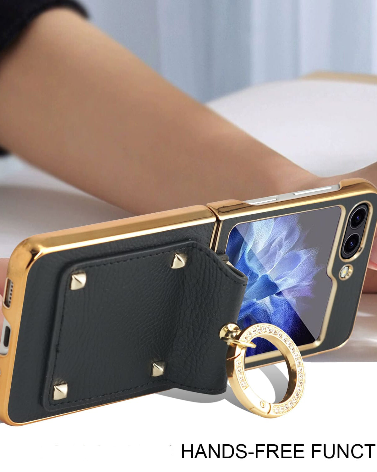 premium leather cover Z flip 5