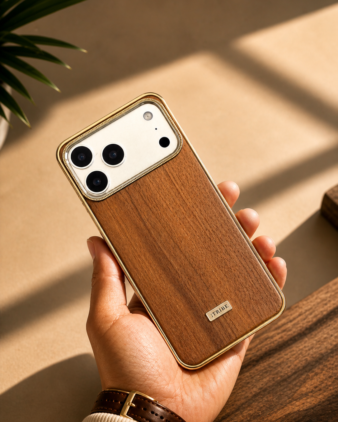 iPhone 17 Series Wooden Slim Metallic Cover | Wood Edition