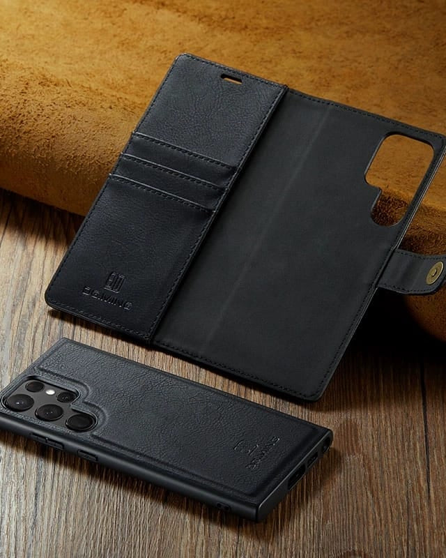 s24 ultra leather flip cover
