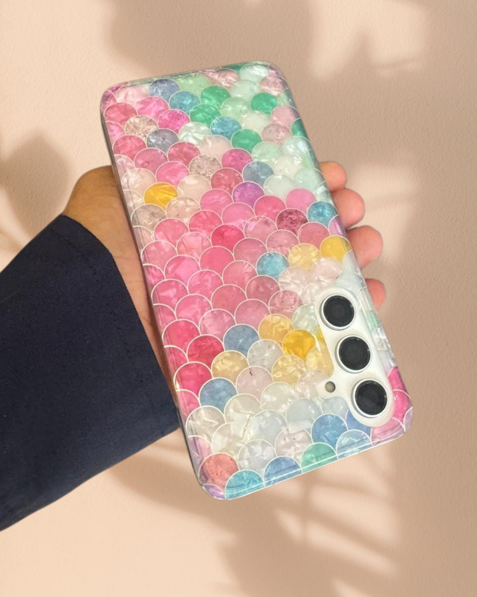 Samsung Galaxy S25 Mermaid Pattern Glossy Cover - lifestyle