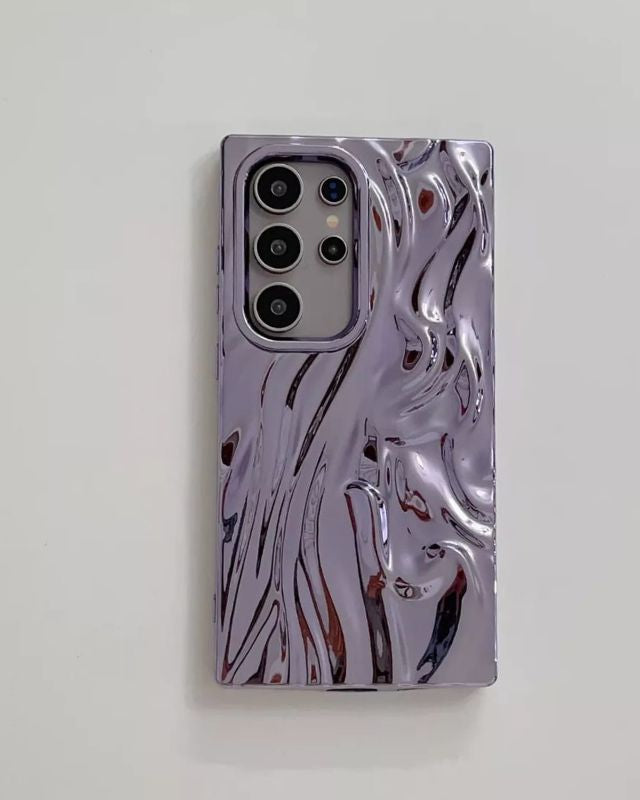 Samsung Galaxy A26 Shining 3D Wavy Effect Glossy Cover - protective case detail