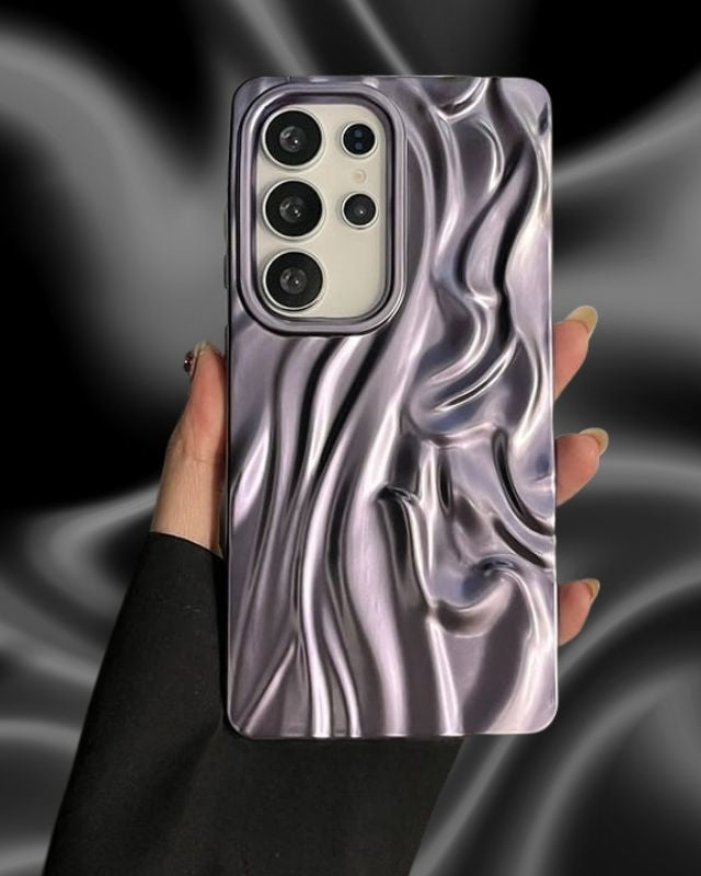 Samsung Galaxy A26 Shining 3D Wavy Effect Glossy Cover - colour options