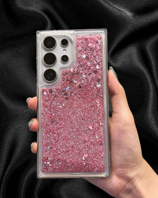 Elegant Moving Hearts Glitter Quicksand Cover iPhone cover – JustAndBest India
