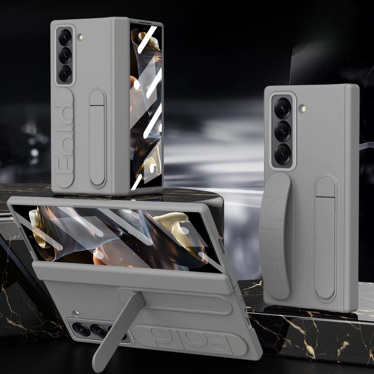 Samsung Galaxy Z Fold 6 Hand Strap Matte Cover | Slim Matte Cover
