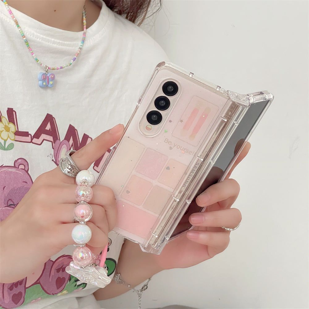 Samsung Galaxy Z Fold 3 Makeup Blocks Glitter Cover (with ) - colour options