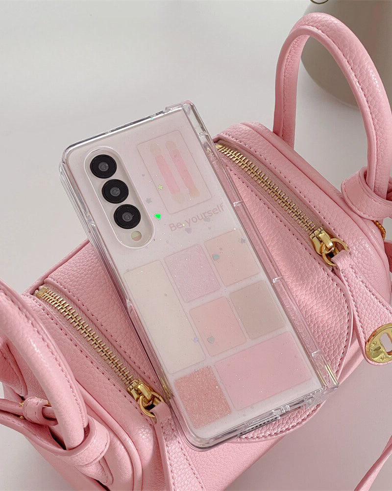 pink glitter z fold 3 cover