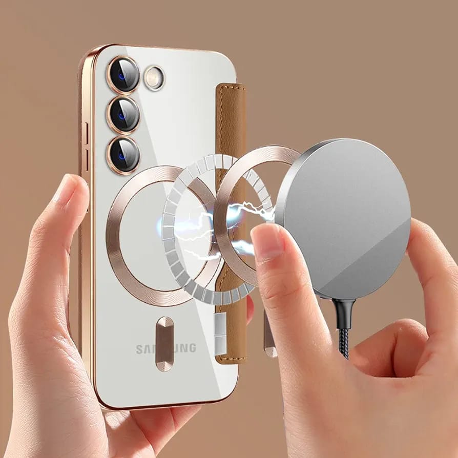 Gold Electroplated Premium Leather Luxury Flip Case iPhone cover – JustAndBest India