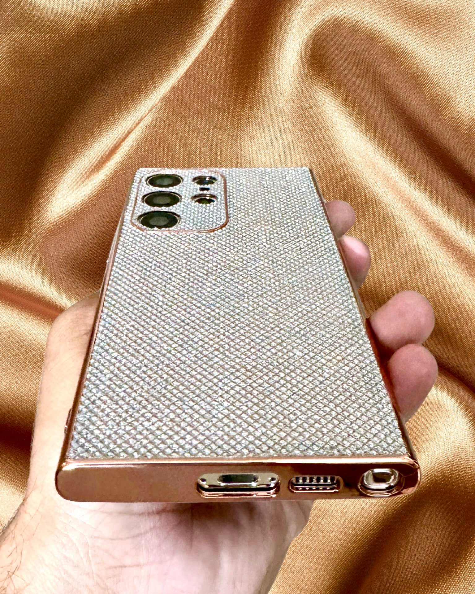 Zazzy Bling Glitter 3D Diamond Pattern Luxury Cover iPhone cover – JustAndBest India