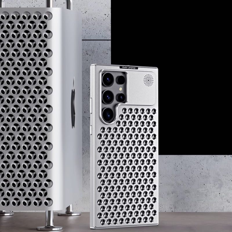Samsung Galaxy S25 Ultra Royal Silver Metallic Cover - protective case detail