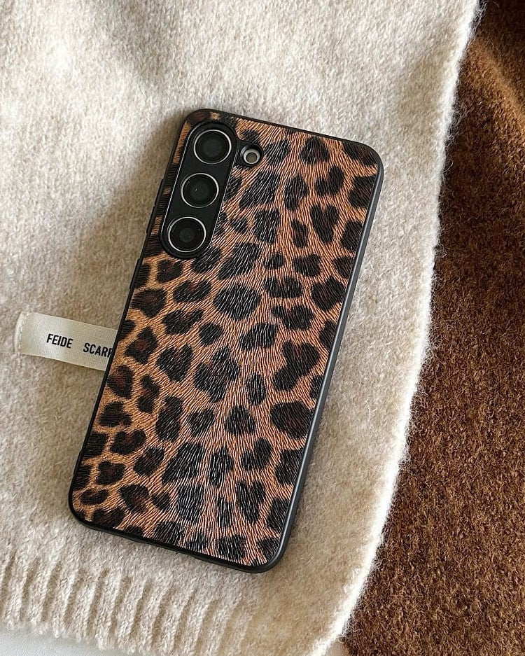 Samsung Galaxy S25 Series Leopard Style Matte Cover - phone case