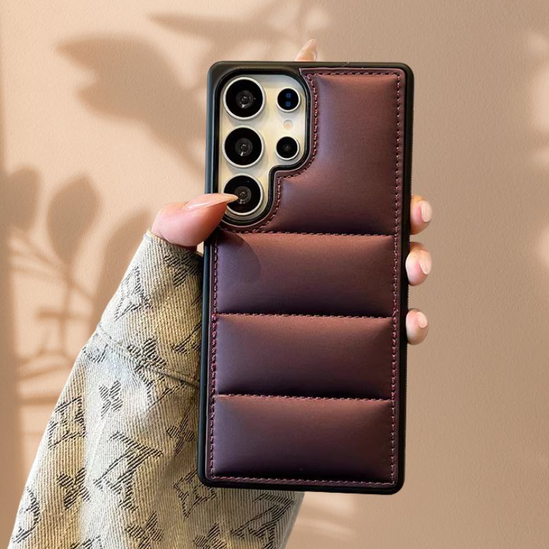 Samsung Galaxy S25 Series Matte Finish Puffed Cover - phone case