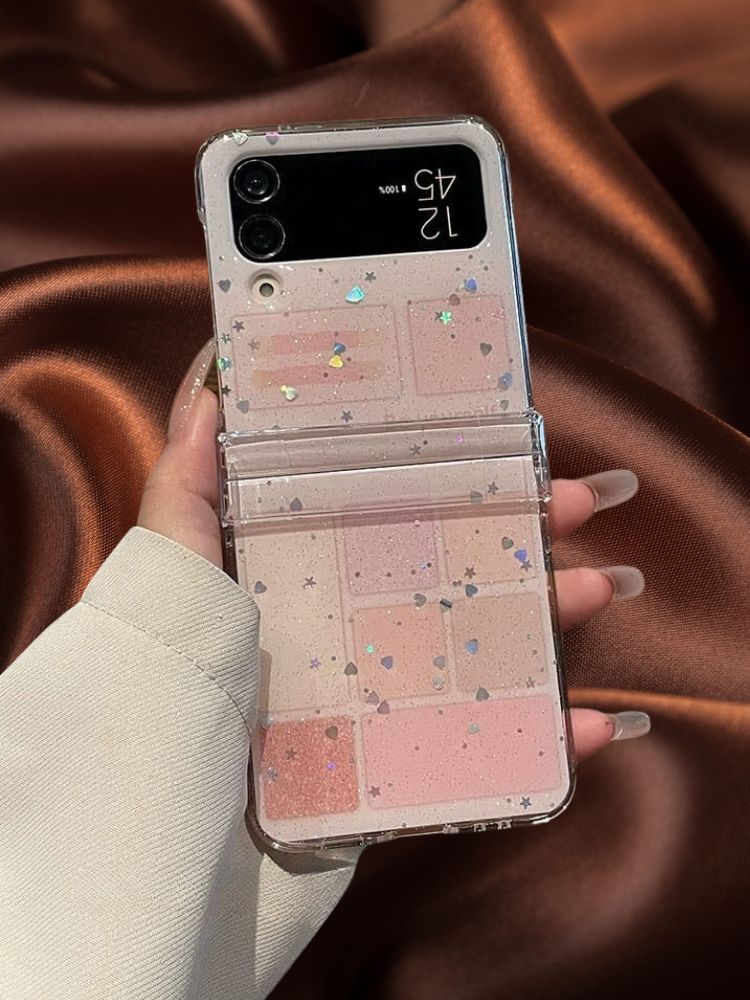 Elegant Makeup Blocks Glitter Cover(with Lanyard) – phone accessory by JustAndBest India